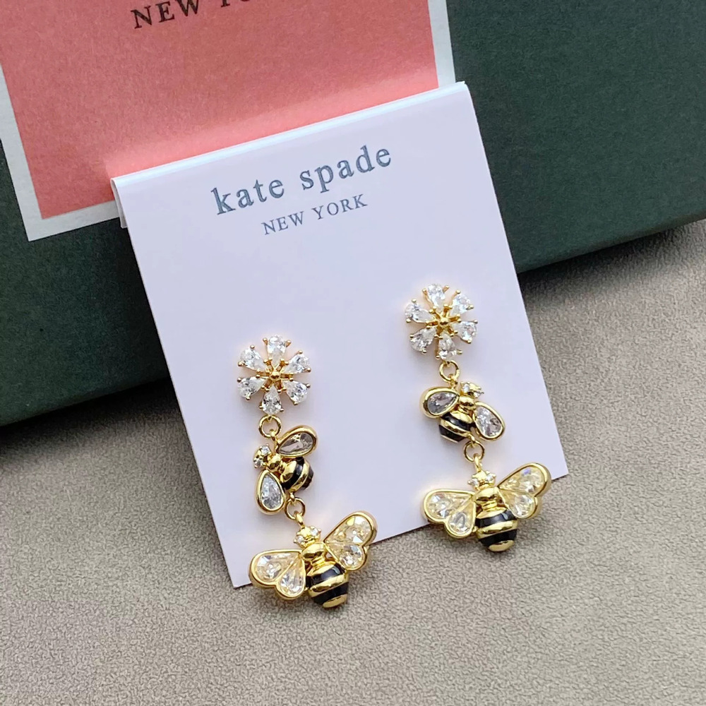 kate spade Irregular Bee Earrings with Zircon Enamel